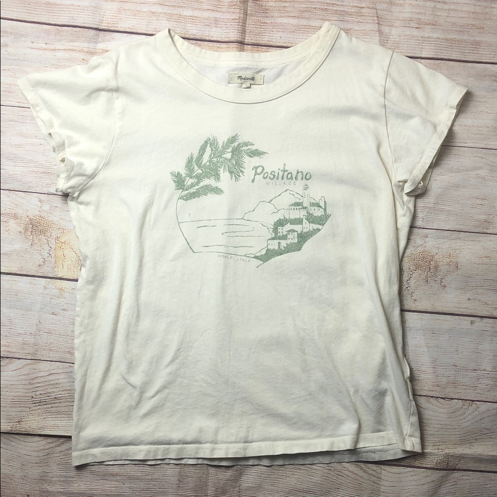 Madewell‎ Cream Crewneck Tee 💚